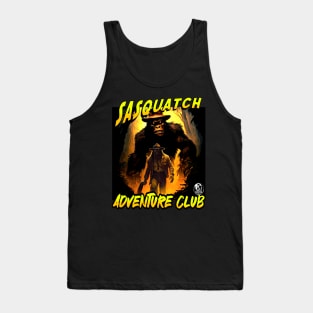 Sasquatch Adventure Club Bigfoot Explorer Action Movie Poster Tank Top